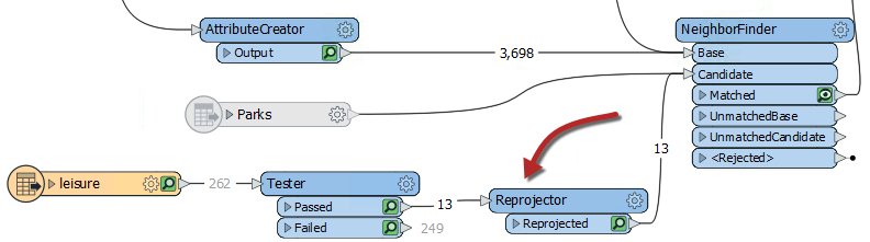 Adding a Reprojector
